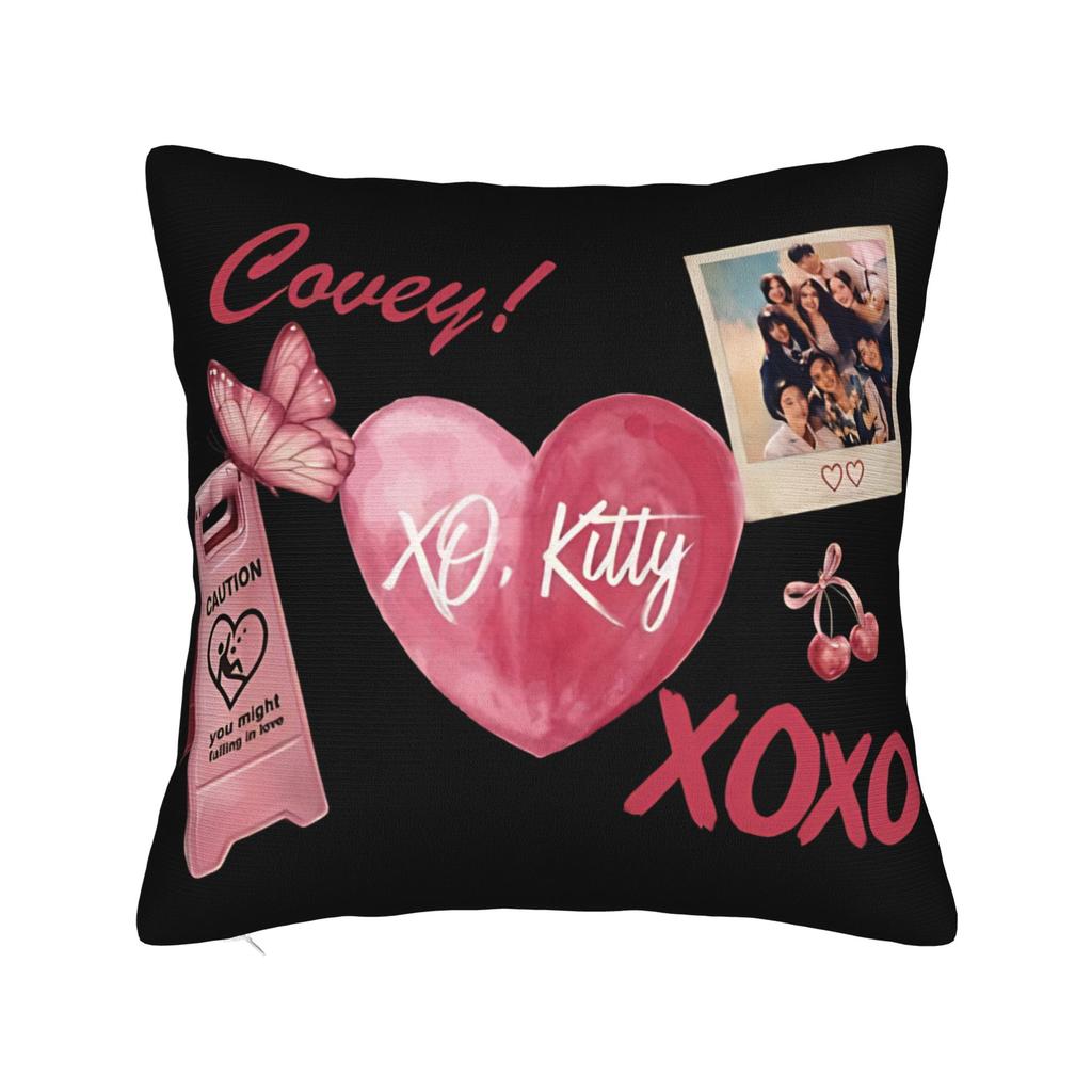 Tv Xo Kitty Kim Min Ho Pillow Cover Kawaii Pillow Case For Sofa Home Decoration Square Cushion Cover Birthday Present