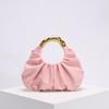 2026 New Women PU Cloud Bag with Asymmetrical Hardware Handle, Elegant Folded Design Tote Minimalist Crossbody Purse for Ladies