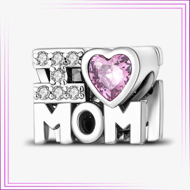 925 Sterling Sølv Hjerte Blomst Luftballong Flamingo Rosa Sjarm Plata De Ley Bil Katt Perle DIY For Originalt Armbånd Smykker