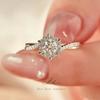 Photo Wedding Ring Couple Ring Alloy Moissanite Ring Full Diamond Exquisite Wedding Ring Props Versatile and Non-fading Daily Photo Wedding