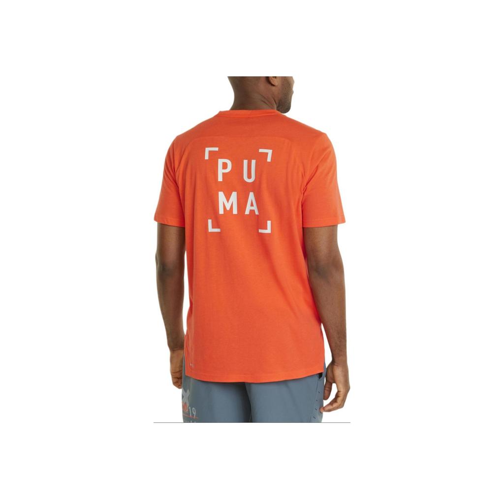 Puma Training Series Comfortable Sports Short Sleeve Round Neck Dopamine T-Shirt Men T-Shirts Cherry-Tomato-Red 521537-25