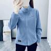 Veste Polaire Femme Automne Hiver Manteau Chaud Grande Taille Vêtement d'Extérieur Rembourré Vestes à Col Sport Froid Féminin Ove