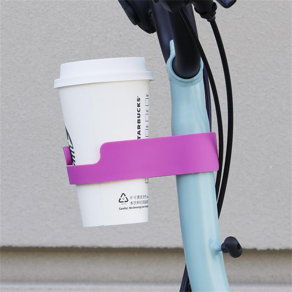 Folding Bike Coffee Cup Holder – Colorful Water Bottle Stand, No-Drill Cup Mount for Cycling Accessories
