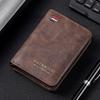 Men’s PU Leather Bifold Wallet Slim Card Holder Compact Billfold Wallet with Multiple Card Slots Cash Pocket Business Wallet
