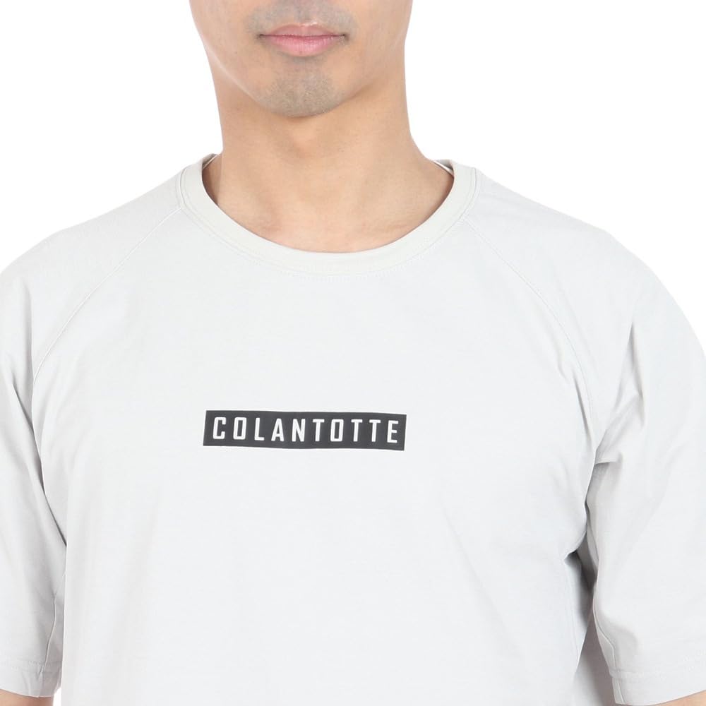 Colantotte Baseball Conditioning Shirt, Short Box Logo, DBDAC45, Quick-Drying, UV Protection (Light Gray/L/Men's)