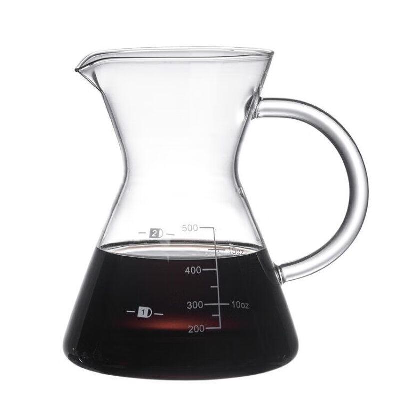 LISM Glas Pour Over Kaffee- & Teezubereiter mit Filter - 500ml (2er-Pack)