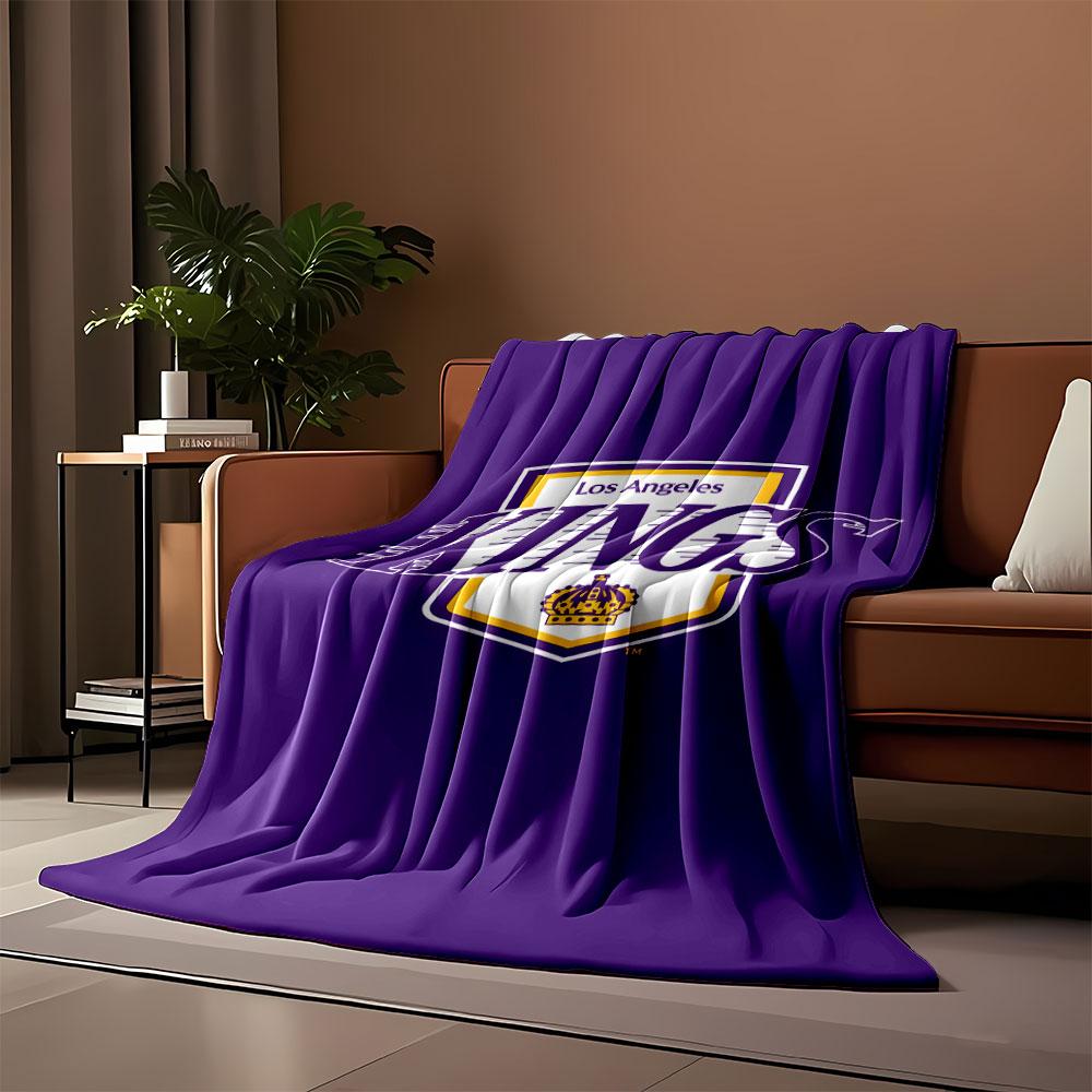 Los Angeles Kings Purple Design print blanket soft and cozy perfect for the living room bed sofa or a nap,gift