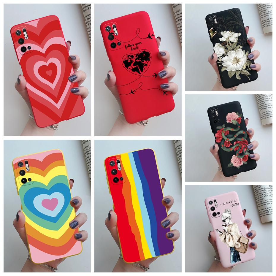 For Xiaomi Redmi Note 10T Case Redmi Note10T 5G Love Heart Soft Silicone Back Cover For Xiaomi Redmi Note 10T 10 T 5G Phone Case
