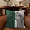 Abstract GREEN Bauhausstyle   Cushion Cover Car Throw Pillow Case For Sofa Car Christmas Gift