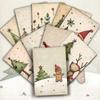 20pcs Vintage Cute Christmas Paper Postcards - Christmas Junk Journal paper,Collectible Decorative Painting Cards