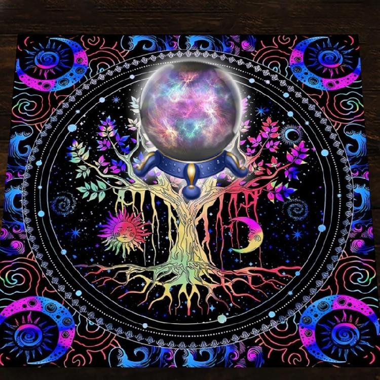 Square Altar Board Game Cards Pad Rune Table Cloth Metaphysical Board Game Mat