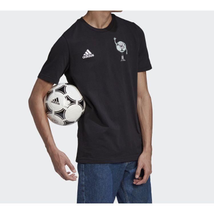 Adidas Lil Stripe Number Print Short Sleeve T-Shirt Men Tops Black GE4686