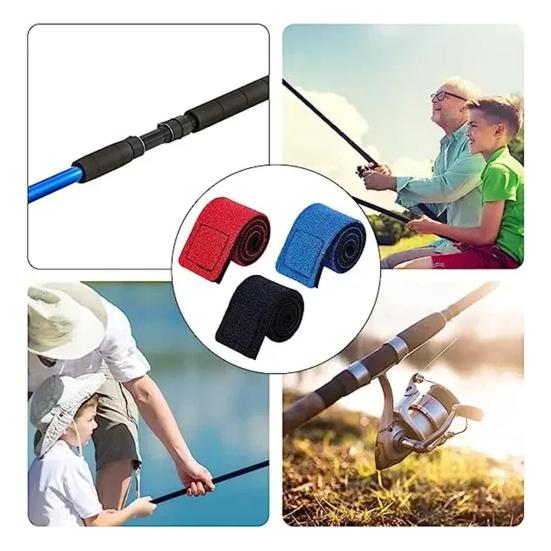 5/10 Buc Suport Cureaua de Legare Lansetă Pescuit Antiderapant Ajustabil Potrivire Universală Ușor de Utilizat Benzi Elastice de Înfășurat Prinderi Lansetă Pescuit