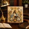 Decorative Balcony Pieces DIY Jesus Pearl Art Kit, Diamond Painting for Adults, Christian Mosaic Colorful Crafting Materials Craft Christ Gem Crafts,