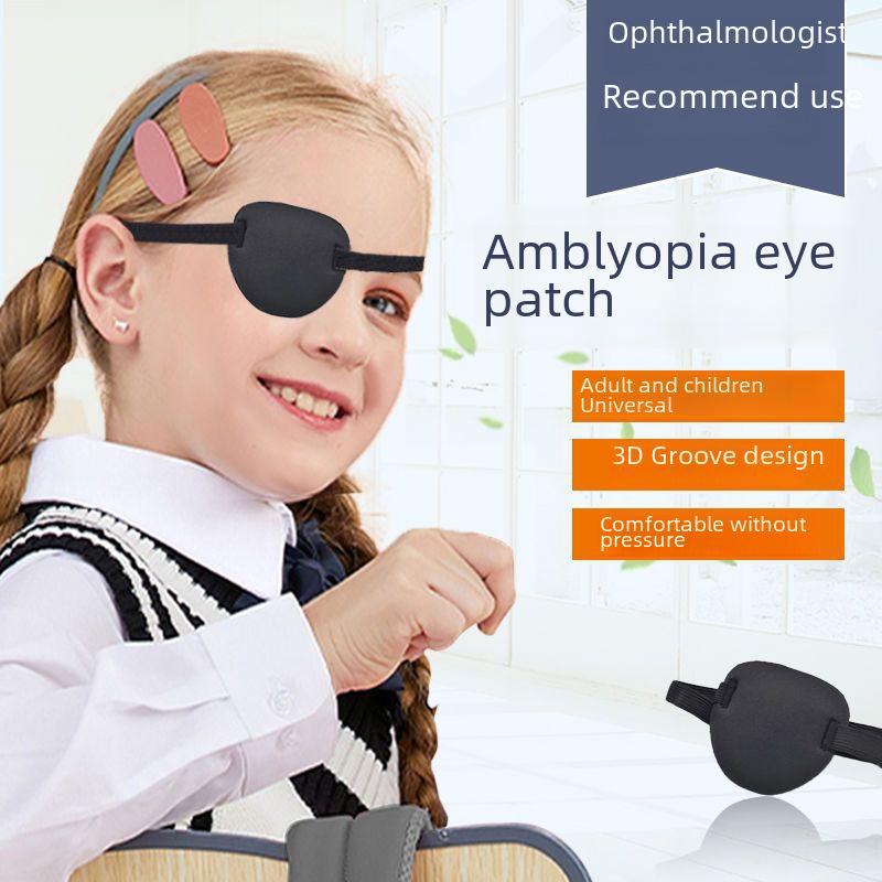 Jednooki Smok 3D Maska Do Spania dla Dorosłych i Dzieci - Korekcja Zeza i Całkowite Zaciemnienie Piracka Maska Na Oczy