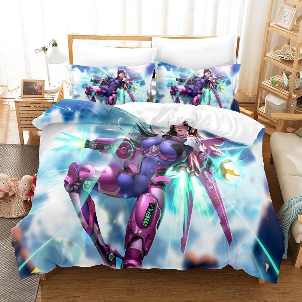 3D Printing Anime  Sexy Girls Overwatch Bedding Set Single Twin Full Queen King Size Bed Set Adult Kid Bedroom Duvet Cover Sets