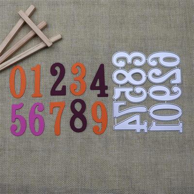 Big Digital Set Die Cut Numeral Metal Cutting Dies Stencil Scrapbooking Embossing 2024 New Christmas Craft Stamps And Dies