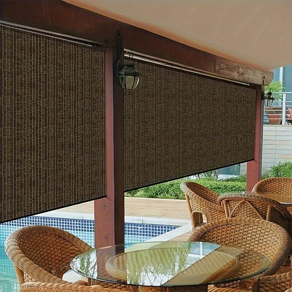 Garden Black Sunshade Net with Grommets Sun Shader Sail - HDPE Mesh Fabric for Greenhouses, Patios, Plants, Gazebos & Porches