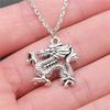 Dragon Snake Spider Gothic Pendant Antique Bronze Metal Daughter Choker Necklace Hot Sale