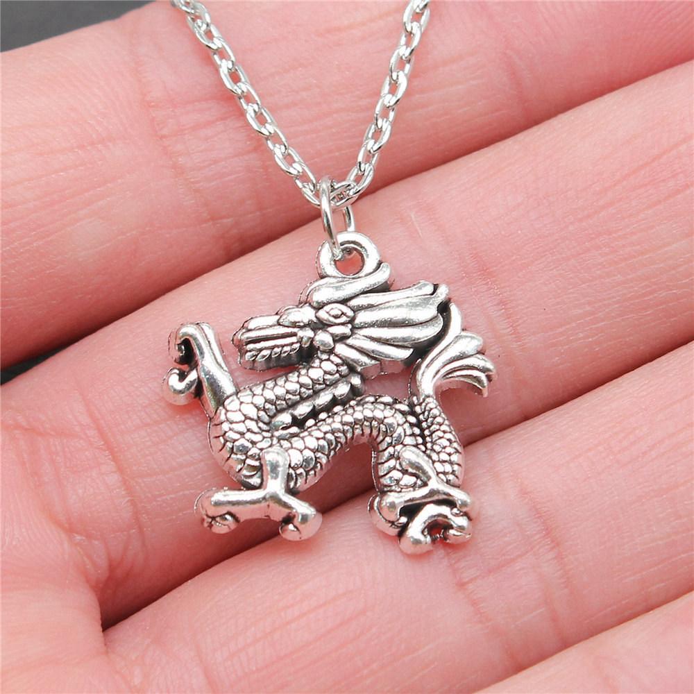Dragon Snake Spider Gothic Pendant Antique Bronze Metal Daughter Choker Necklace Hot Sale