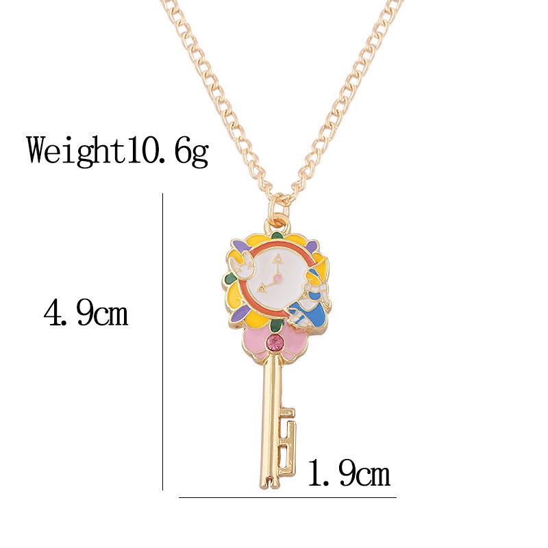 Sailor Moon Usagi Tsukino Magical Transformation Necklace Keychain Anime Pendant