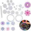 Spirograph Drawing Tools Set with Ballpoint Pen DIY Template Mathematical Roulette Drawing School Supplies Geometric Ruler TMZ