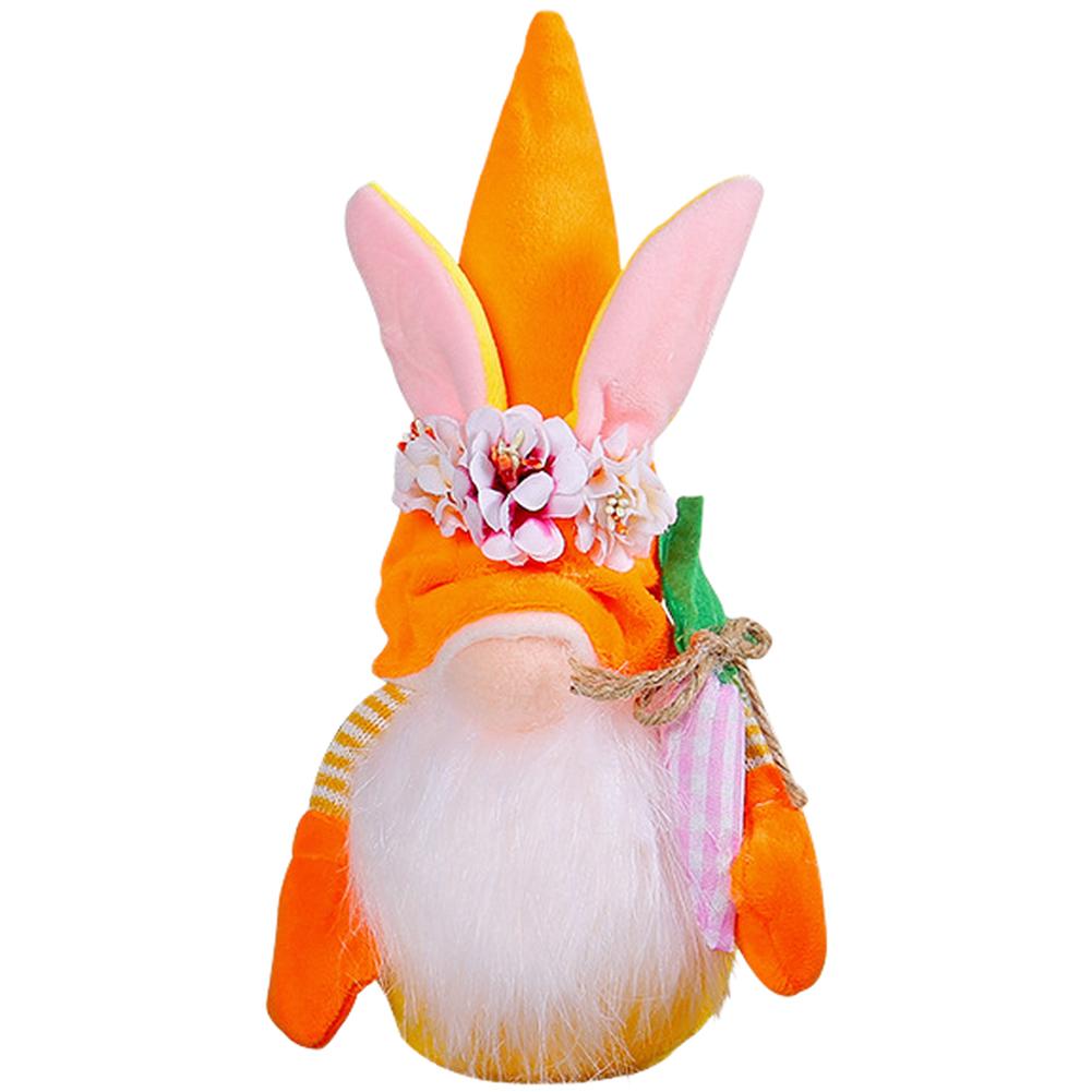 Easter Bunny Plush Toy Cotton Filled Rabbit Doll Faceless Design for Children Decorative Use At Easter Parties