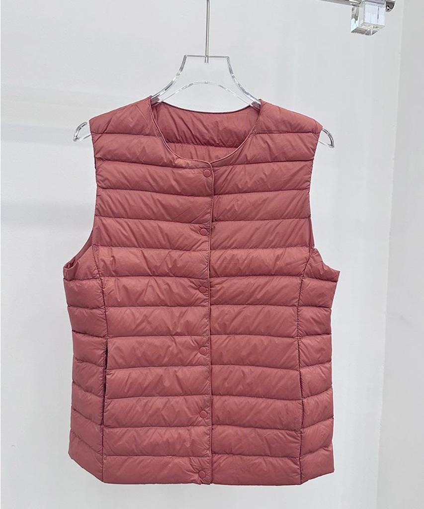 Versatile Women's Down Vest - 90% White Duck Down