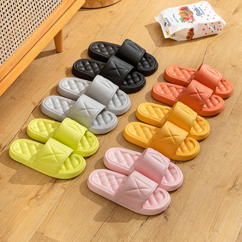 Fashion Shoes for Men Unisex Slippers Home Women Couple Flat Shoes Simple Soft Comfort Non-slip Flip Flops Beach Bathroom Leisure Shoes