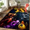 1 Pièce Tapis Horreur Five Nights Freddy'S, Tapis de Bureau Intérieur Extérieur Paillasson, Antidérapant, Confortable, Salon, Noël Halloween, Cadeau de Noël Y157