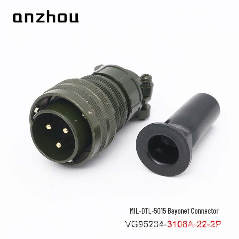 2-Core Aviation Plug VG95234-22-2S Bayonet US Military Standard Connector CA06COME-22-2P