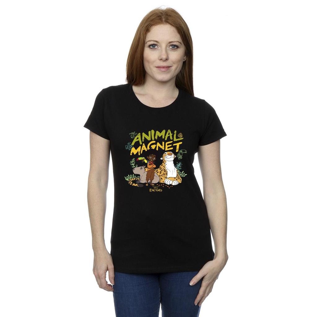 Disney T-shirt in Cotone Encanto Animale Magnete da Donna