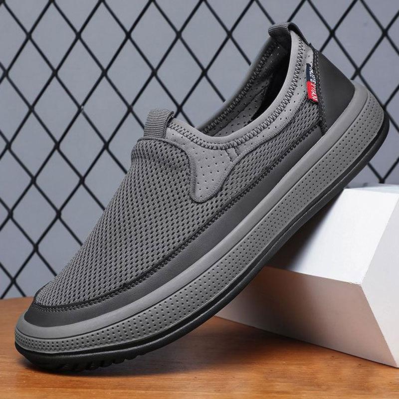 Mesh Men's Shoes Middle-aged and Elderly Platform Father Shoes Outdoor Old Beijing Cloth Shoes Versatile Casual Shoes Men