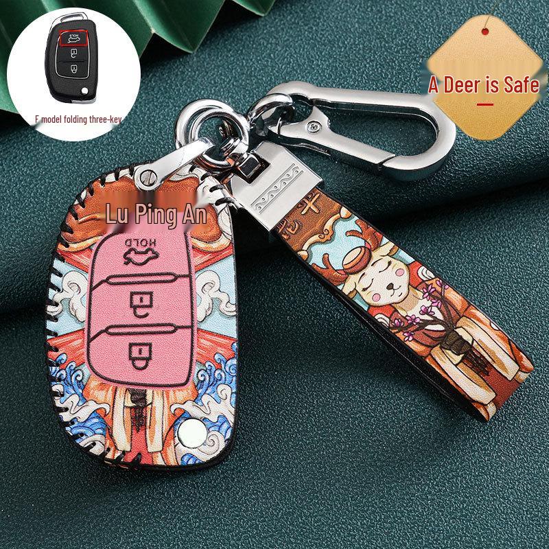 Hyundai Car Key Cover for 20 Models: Ix35, Festa, Ix25, Verna, Santa Fe, Encino, Guochao