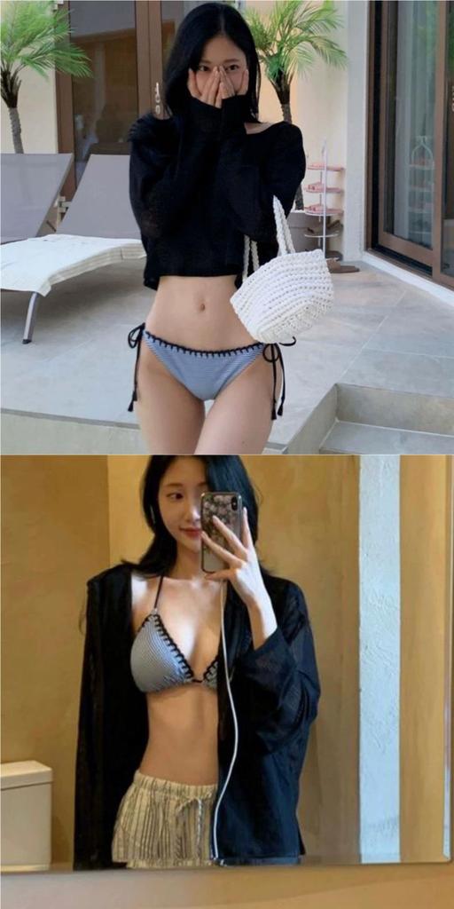 Korean Style Sexy Two-Piece Swimsuit for Women - Small Bust Bikini & Hot Springs Swimwear