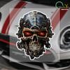 2024 Neues Design Totenkopf Autoaufkleber Auto Tür Karosserie Styling Motorrad Tank Wasserdichte Aufkleber Computer Totenkopf Dekoration