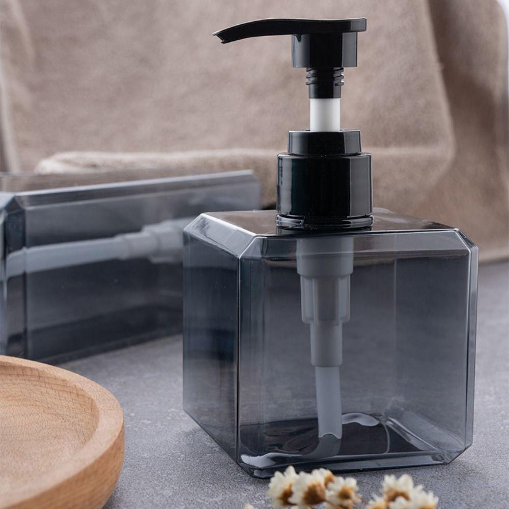 Square Liquid Soap Dispenser Plastic Shampoo Press Empty Bottles New Storage Bottles