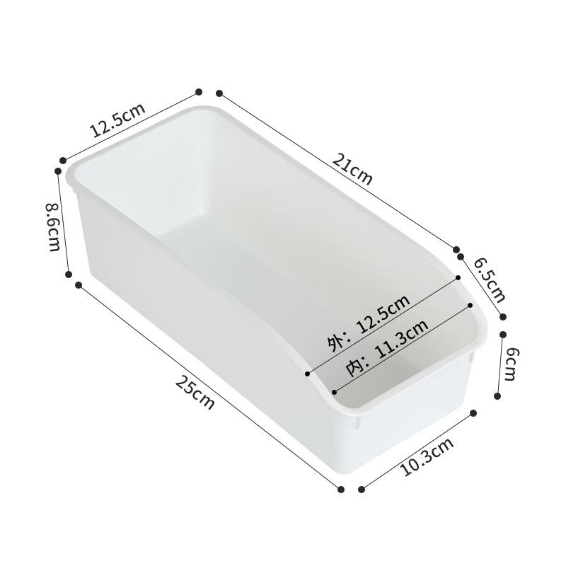 Stackable Slanted-Opening Food Storage Bins - Multi-Purpose Desktop Organizer Boxes for Supermarket Shelf Display, Convenience