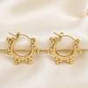 European Stainless Steel Earrings for Women: Luxury Wheat Ear Cuffs & Plum Blossom Ornaments