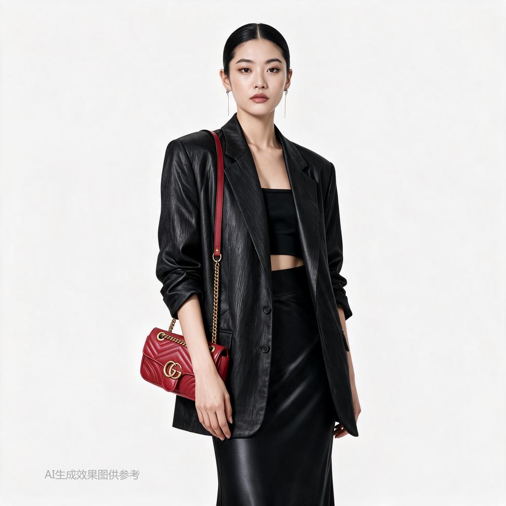[Pre-Owned] Gucci GG Marmont Matelassé Mini Bag 'Red' - Good #8USYAQ