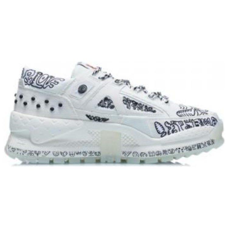 Li Ning CF Peace Low top Sports Casual Shoes Men's Mist White AGLR167-5