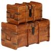 Day and Night - Day and Night Chest Set 2 Pieces Solid Acacia Wood Honey Finish