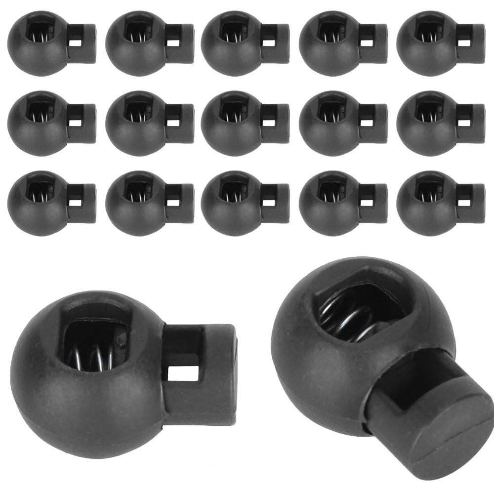 300pcs Spring Loaded Cord Locks Single Hole Toggle Stopper Lanyard Spring Clip Luggage Accessories