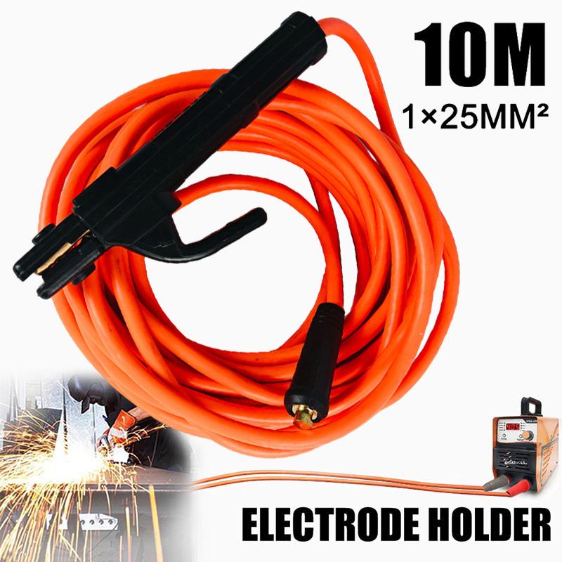 300Cm-10M Sveisekabel 300A Sveisekabel 10 Meter Kraftig Strøm Sveiseverktøy Elektrodeholder Messing Jern Sveis
