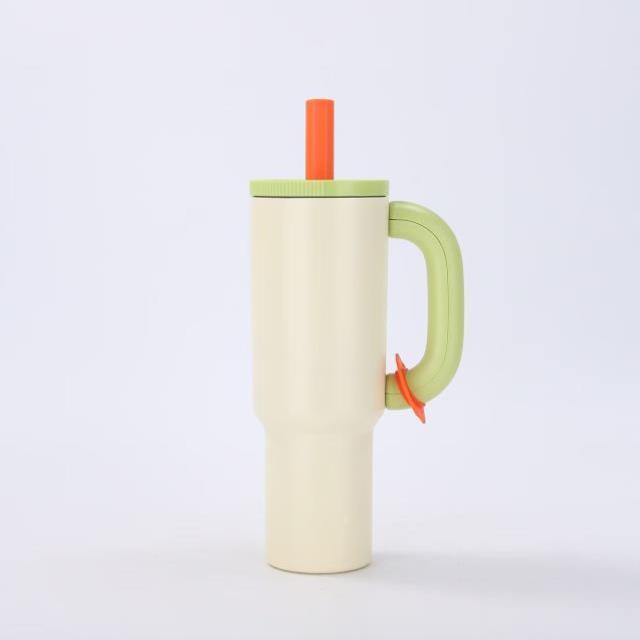 Dopne Large Capaci Stainl Steel 304 Insulated Water Bottle Portable St Cup Car Mounted Beverage Thermos 40 oz