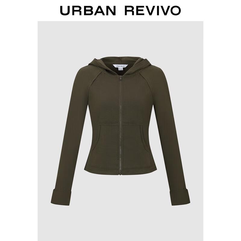 

Женская осенняя повседневная куртка на молнии с капюшоном M