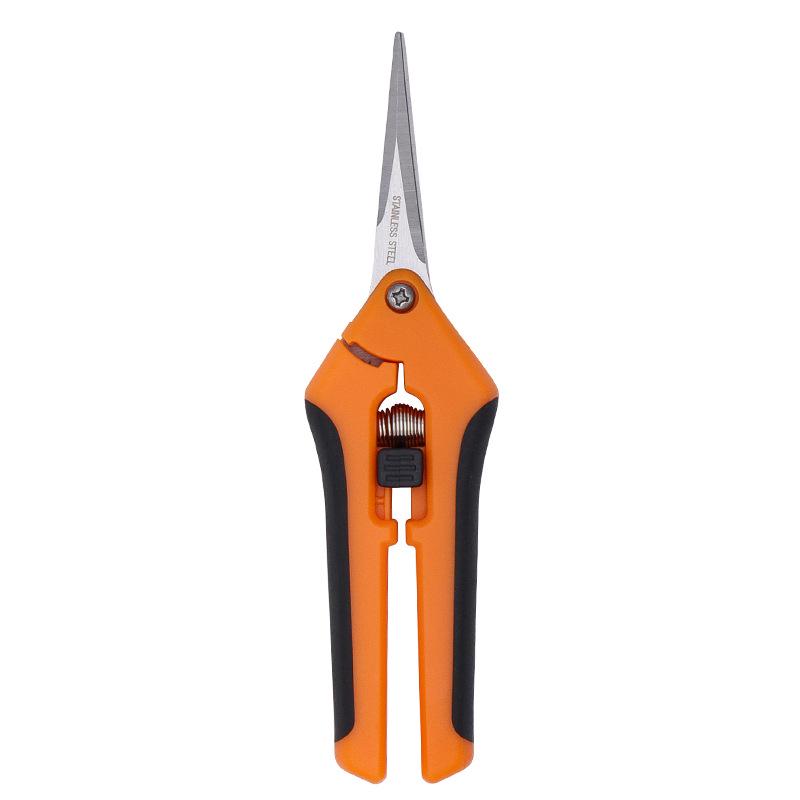 Stainless Steel Pruning Shears for Flowers, Fruit, and Vegetables - Straight Head Gardening Shears