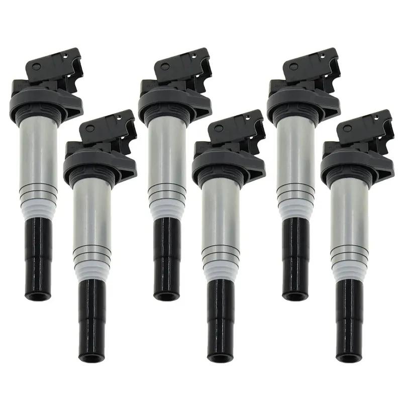 6 Ignition Coil For BMW 1 2 3 4 5 6 7 Series E81 E90 F30 E60 F10 F07 E84 E70 E71 F25 F46 Mini Cooper 12137594596 12138616153