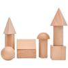 Log color wood Rainbow castle building block toys, children's Montessori educational geometric building block toys, baby buildin