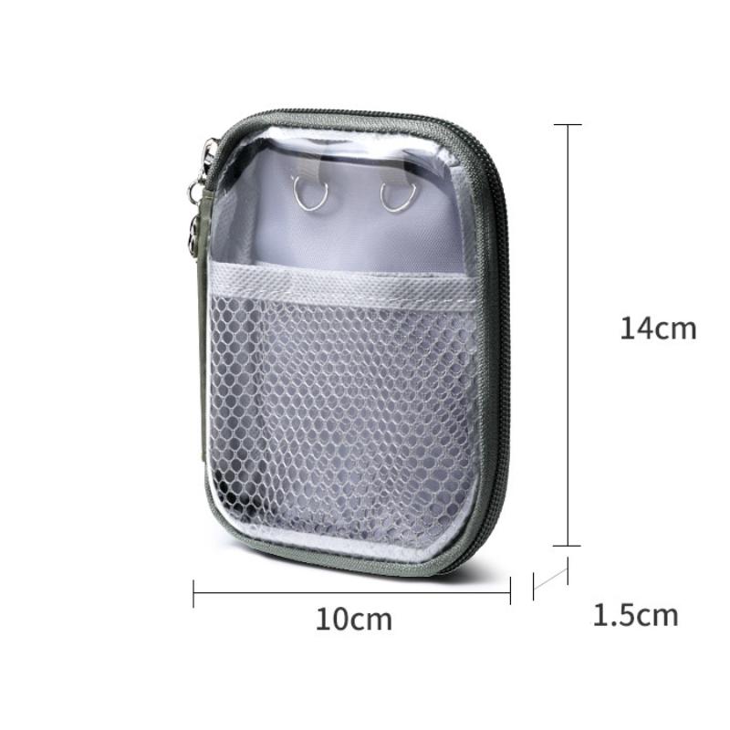 Bolsa de Armazenamento Transparente de PVC para Mesa à Prova d'Água Grande Capacidade Multifuncional Organizador de Casca Dura Para Cosméticos e Material de Escritório